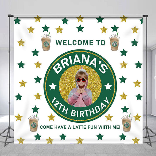 Lofaris Coffee Welcome To 12th Personalized Birthday Backdrop