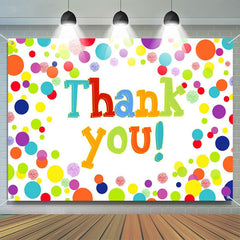 Lofaris Colored Dots Teacher Appreciation Week Backdrop