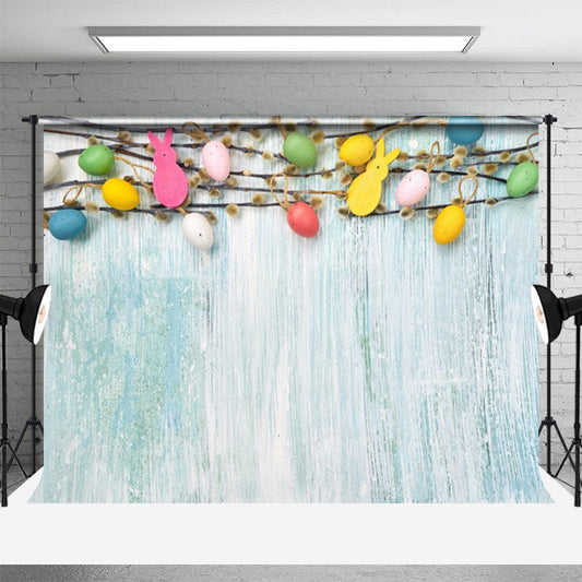 Lofaris Colored Egg Decorations Paint Wall Easter Backdrop