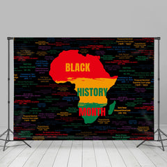 Lofaris Colored Letters African Black History Month Backdrop