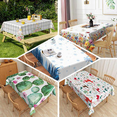 Lofaris Colorful Birck Wall Broken Rectangle Tablecloth