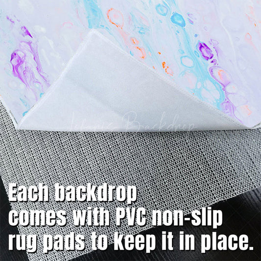 Lofaris Colorful Bubble Fantasy Marble Texture Floor Mat