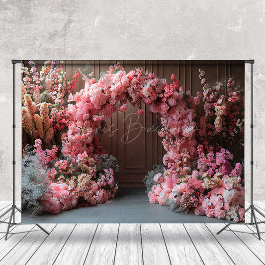 Lofaris Colorful Floral Arch Vintage Wall Wedding Backdrop