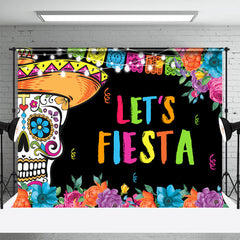 Lofaris Colorful Lets Fiesta Mexican Taco Party Backdrop