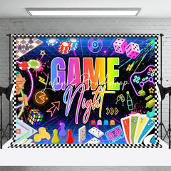 Lofaris Colorful Neon Game Night Backdrop For Dance Party