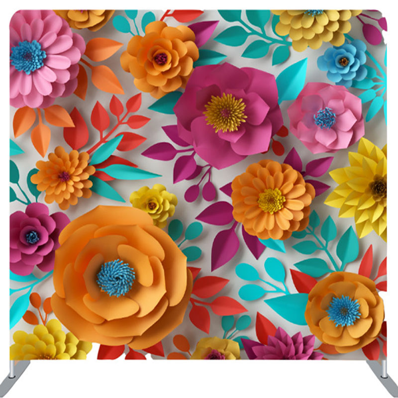 Lofaris Colorful Paper Floral Fabric Backdrop Cover For Women