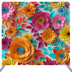 Lofaris Colorful Paper Floral Fabric Backdrop Cover For Women