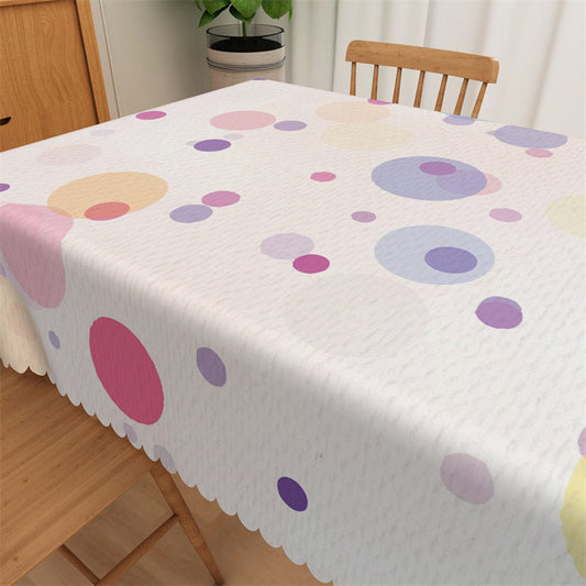 Lofaris Colorful Polka Dots Party Decorative Tablecloth