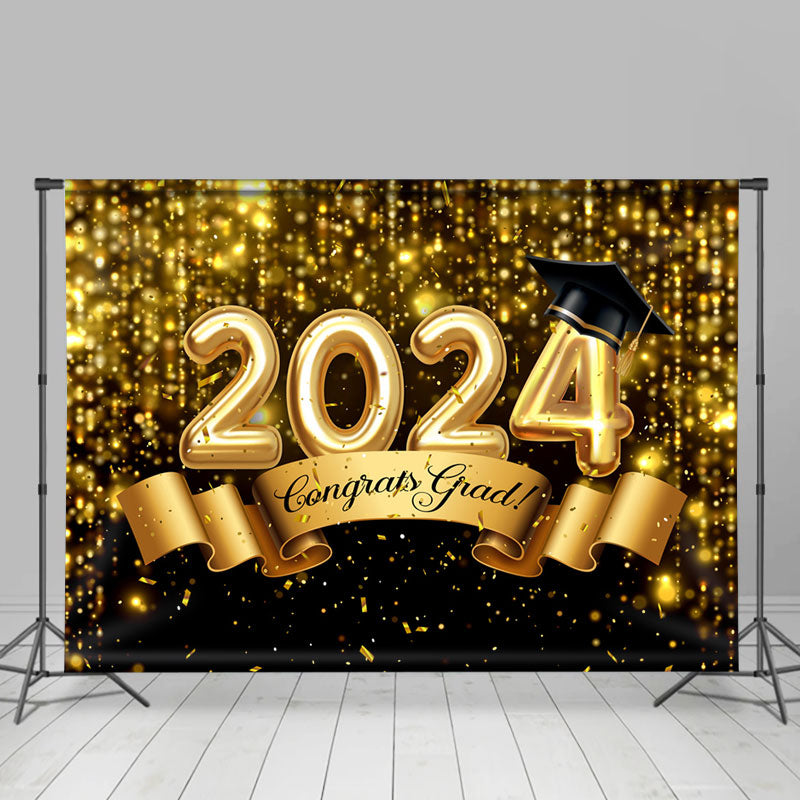 Lofaris Confetti Congrats 2023 Graduation Party Backdrop