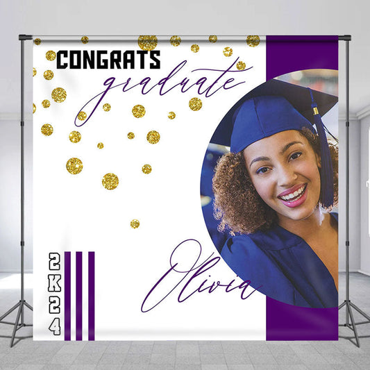 Lofaris Congrats Magazine Custom Photo Graduation Backdrop