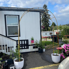 Lofaris Gold Reconfigurable arbor metal arch decor backdrop stand