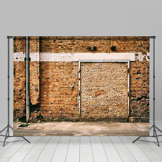 Lofaris Country Bucolic Red Brick Wall Portrait Backdrop