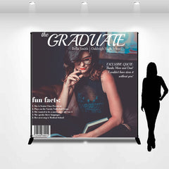 Lofaris Creative Magazine Detail Custom Graduation Backdrop