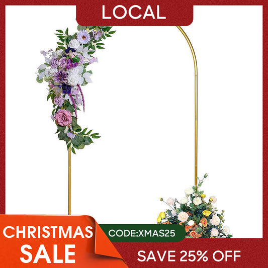 Lofaris (7 Day Delivery) Gold Top Round Arch Backdrop Stand