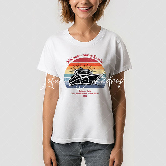 Lofaris Cruise Vacation Retro Summer Family Reunion T-Shirt