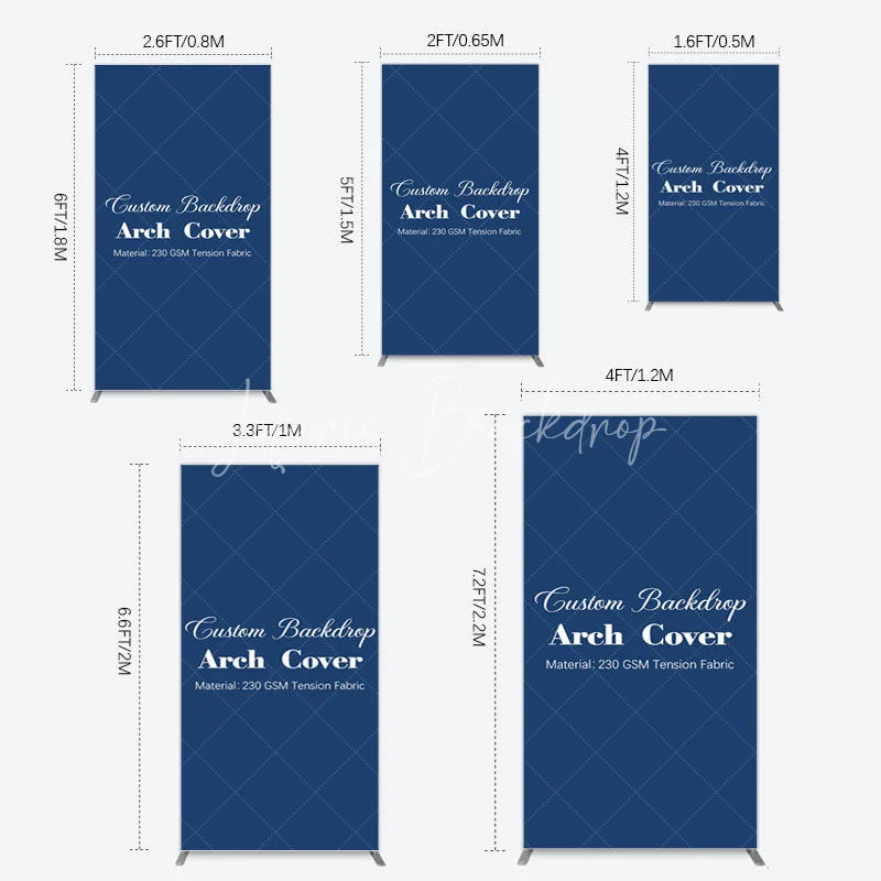 Lofaris Custom Rectangular Arch Backdrop Cover