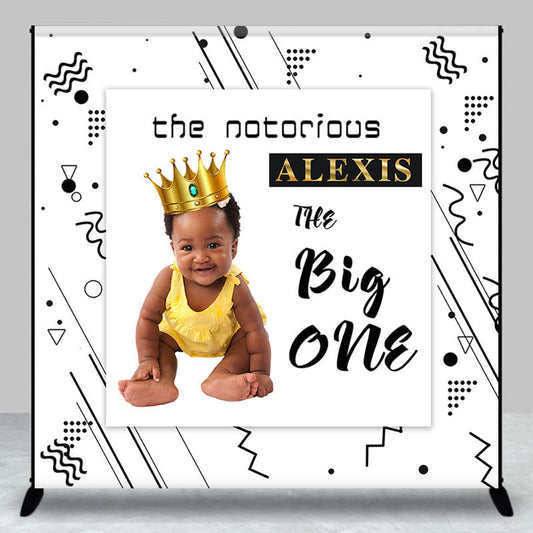 Lofaris Custom Baby Big One Simple Birthday Party Backdrop
