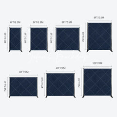 Lofaris Custom Blue Metal Texture Family Reunion Backdrop