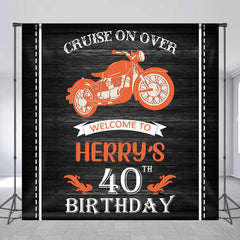 Lofaris Custom Cruise On Overe Motorcycle Birthday Backdrop