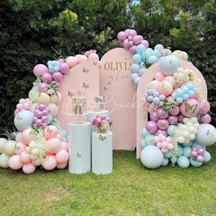 Lofaris Custom Party Half Moon Arch Backdrop Cover