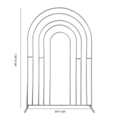 Lofaris Custom Hollow Rainbow Open Arch Backdrop for Party