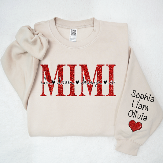 Lofaris Glitter Merry I Love Being Mimi And Kids LTP01