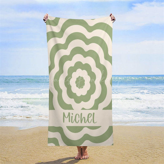 Lofaris Custom Name Beautiful Patterns Beach Towel For Girls