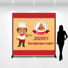 Lofaris Custom Name Cookie Chef 5th Birthday Party Backdrop