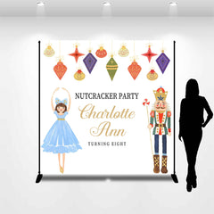 Lofaris Custom Name Nutcracker Party 8th Birthday Backdrop
