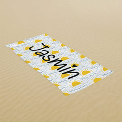 Lofaris Custom Name Sunshine Beach Towel for Summer
