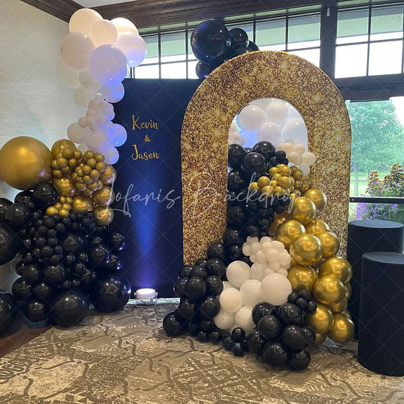 Lofaris Custom Party Open Arch Backdrop Cover with Photo