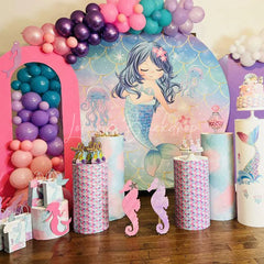 Lofaris Custom Photo And Size Fabric Round Backdrop Kit