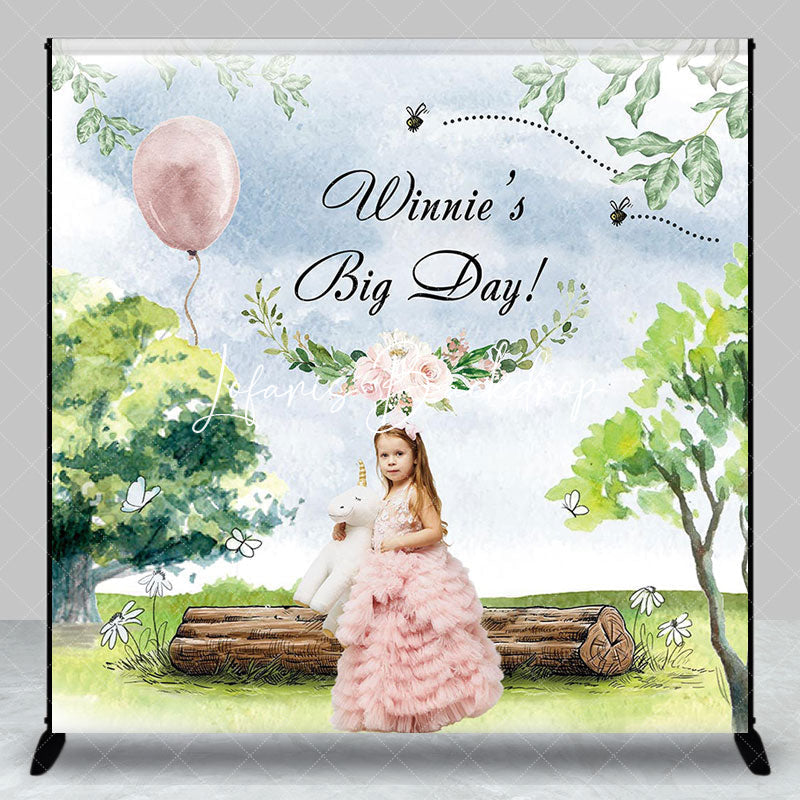 Lofaris Custom Photo Big Day Forest Kids Birthday Backdorp
