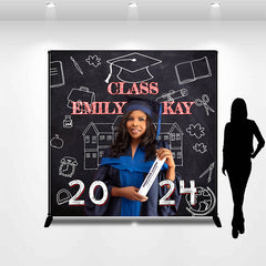 Lofaris Custom Photo Blackboard Graduation 2024 Backdrop