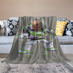 Lofaris Custom Photo Cool Toy Astronaut Bokeh Blanket For Boys