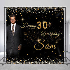 Lofaris Custom Photo Diamond Elegant 30th Birthday Backdrop