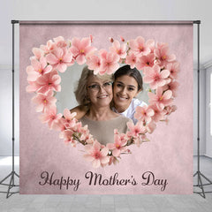 Lofaris Custom Photo with Mom Happy Mothers Day Backdrop