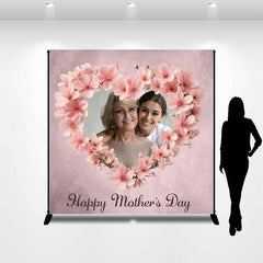 Lofaris Custom Photo with Mom Happy Mothers Day Backdrop