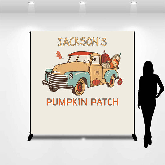 Lofaris Custom Pumpkin Patch Party Backdrop For Birthday