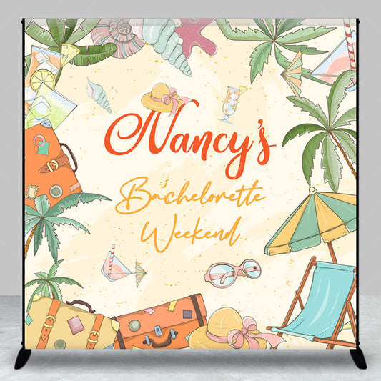 Lofaris Custom Sandy Beach Bachelorette Weekennd Backdrop