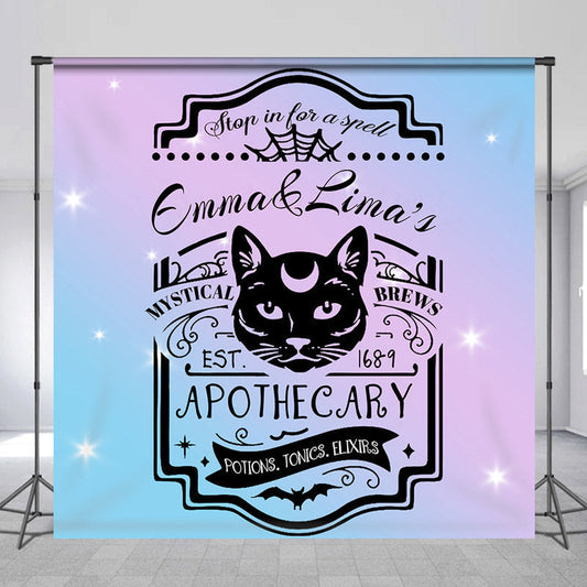 Lofaris Custom Stop For A Spell Apothecary Halloween Backdrop