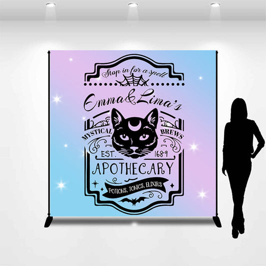Lofaris Custom Stop For A Spell Apothecary Halloween Backdrop
