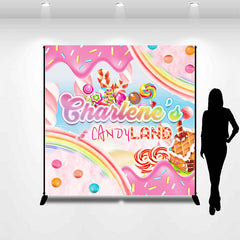 Lofaris Custom Sweet Rainbow Candyland Backdrop For Girls