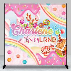 Lofaris Custom Sweet Rainbow Candyland Backdrop For Girls