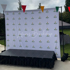 Lofaris Custom Step And Repeat Party Backdrop with Photo Text