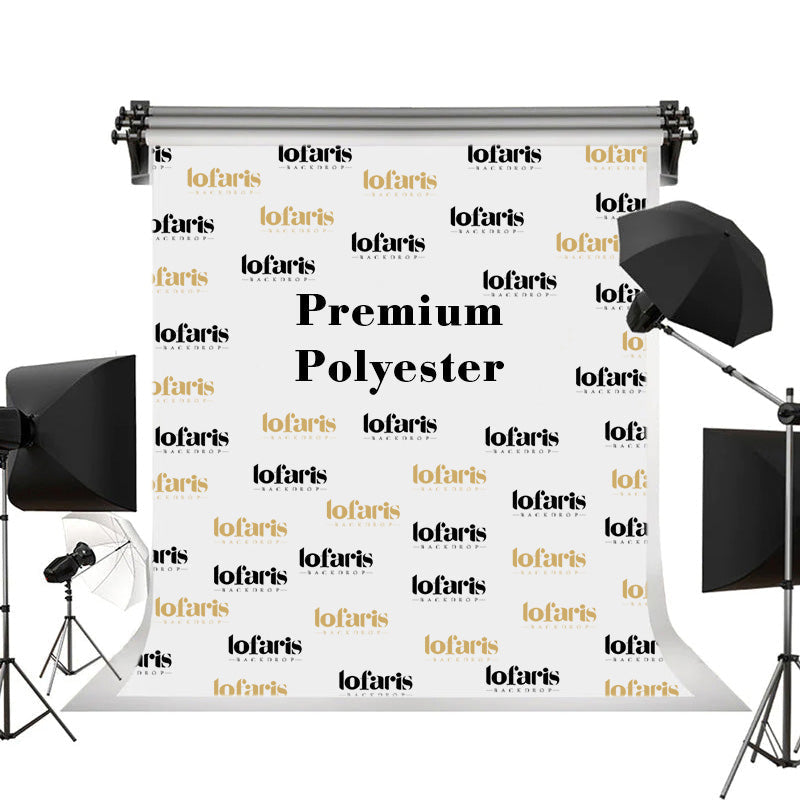 Custom Premium Polyester Party Backdrop with Photo Text