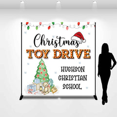 Lofaris Custom Toy Drive Christmas Back To School Backdrop