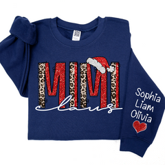 Lofaris Leopard Glitter Overlay Merry Mimi Claus And Kids LTP01