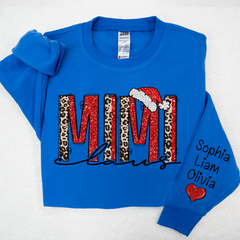 Lofaris Leopard Glitter Overlay Merry Mimi Claus And Kids LTP01