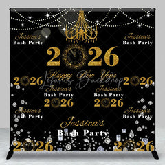 Lofaris Customized Name 2026 Repeat Happy New Year Backdrop
